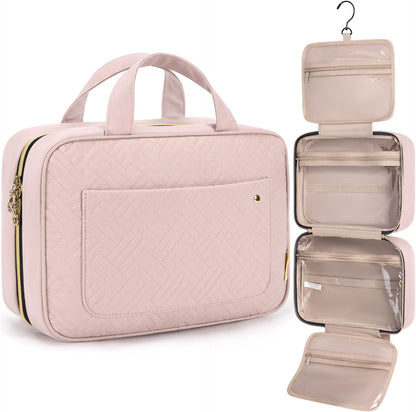 Hanging Travel Toiletry Bag 360° Hook for Full Size Bottle, Medium